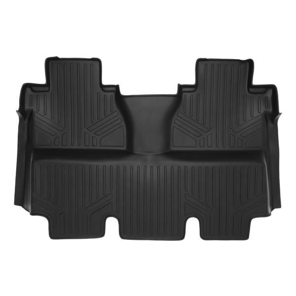 Maxliner USA - MAXLINER Custom Fit Floor Mats 2nd Row Liner Black for 2014-2019 Toyota Tundra CrewMax with Coverage Under the 2nd Row Seat