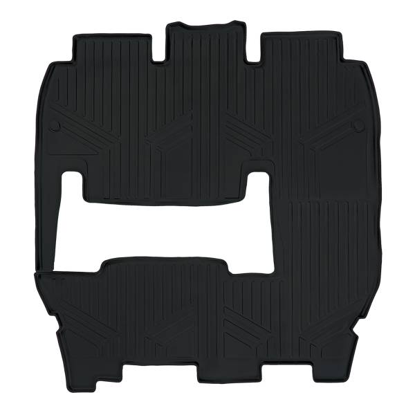 Maxliner USA - MAXLINER Floor Mats 2nd and 3rd Row Liner Black for 2017-2019 Chrysler Pacifica L Model Only With 2nd Row Deluxe Bench Seat