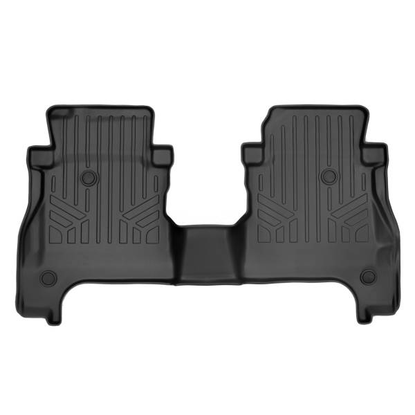 Maxliner USA - MAXLINER Custom Fit Floor Mats 2nd Row Black for 2020 Jeep Gladiator with Lockable Rear Underseat Storage