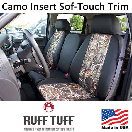 RuffTuff - Camo Pattern Inserts With Sof-Touch Trim Seat Covers