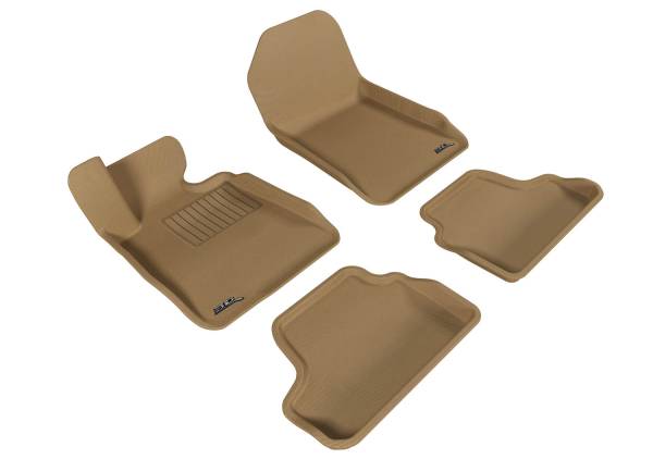 3D MAXpider - 3D MAXpider BMW 3 SERIES CONVERTIBLE SDRIVE 2007-2013 KAGU TAN R1 R2