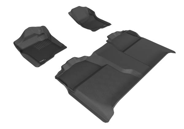 3D MAXpider - 3D MAXpider CHEVROLET SILVERADO 1500 CREW CAB/ GMC SIERRA 1500 CREW CAB 2007-2013 KAGU GRAY R1 R2