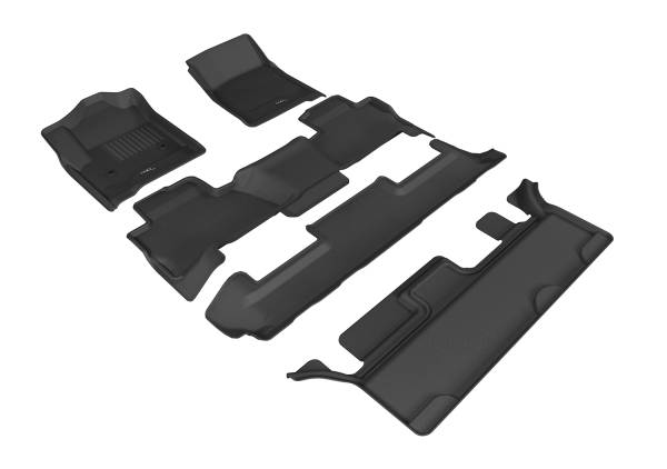 3D MAXpider - 3D MAXpider CHEVROLET TAHOE WITH BENCH 2ND ROW 2015-2020 KAGU GRAY R1 R2 R3