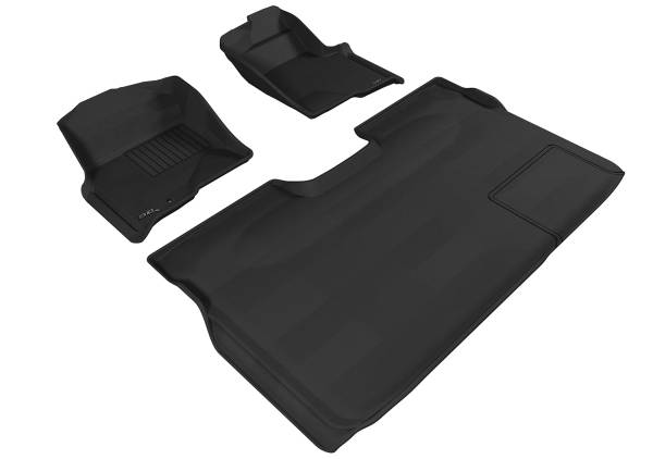 3D MAXpider - 3D MAXpider FORD F-150 2009-2010 SUPERCREW KAGU GRAY R1 R2 (1 EYELET, NOT FIT 4X4 M/T FLOOR SHIFTER, TRIM TO FIT SUBWOOFER)