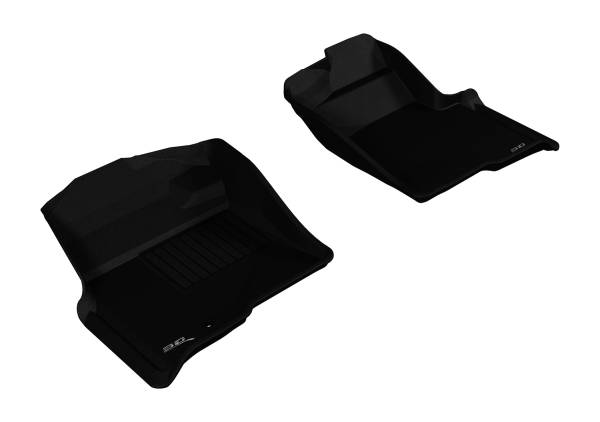 3D MAXpider - 3D MAXpider FORD F-150 2009-2010 REGULAR/ SUPERCAB/ SUPERCREW KAGU BLACK R1 (1 EYELET, NOT FIT 4X4 M/T FLOOR SHIFTER)