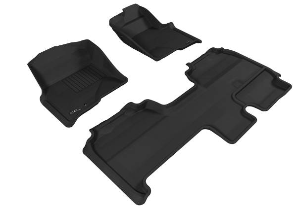3D MAXpider - 3D MAXpider FORD F-150 2009-2010 SUPERCAB KAGU GRAY R1 R2 (1 EYELET, NOT FIT 4X4 M/T FLOOR SHIFTER, TRIM TO FIT SUBWOOFER)