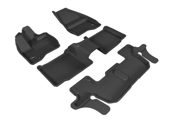 3D MAXpider - 3D MAXpider FORD EXPLORER WITH 2ND ROW CENTER CONSOLE 2011-2014 KAGU GRAY R1 R2 R3