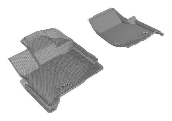 3D MAXpider - 3D MAXpider M1FR0841302 FORD F-150 2015-2020 SUPERCAB KAGU GRAY R1 (2 EYELETS, NOT FIT 4X4 M/T FLOOR SHIFTERS)