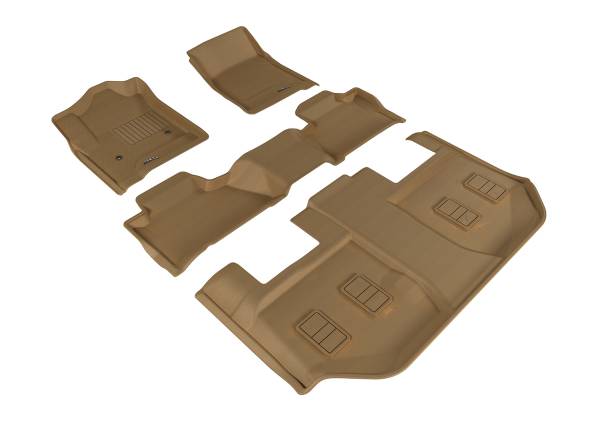 3D MAXpider - 3D MAXpider L1FR10711509 GMC YUKON XL WITH BUCKET 2ND ROW 2015-2020 KAGU TAN R1 R2 R3