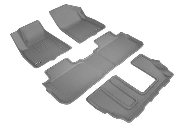 3D MAXpider - 3D MAXpider GMC ACADIA WITH BENCH 2ND ROW 2017-2020 KAGU GRAY R1 R2 R3