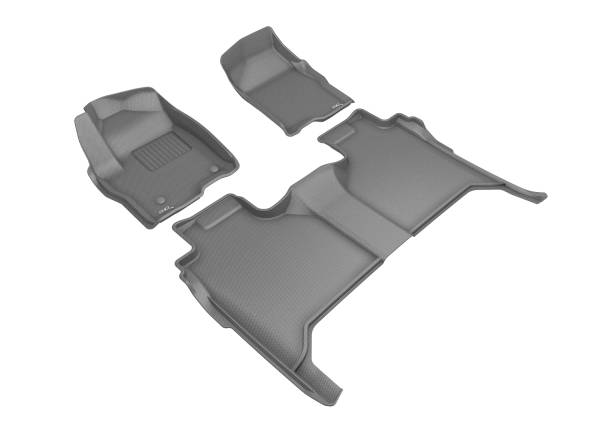 3D MAXpider - 3D MAXpider L1GM01104609 GMC SIERRA 1500/ CHEVROLET SILVERADO 1500 CREW CAB 2019-2020 KAGU GRAY R1 R2