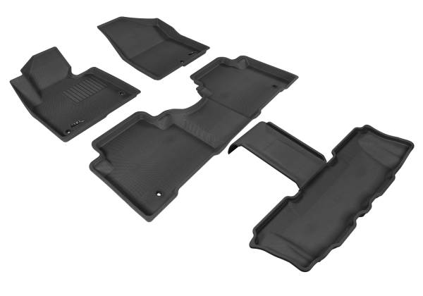 3D MAXpider - 3D MAXpider HYUNDAI SANTA FE 6 & 7 SEATS 2013-2018/ HYUNDAI SANTA FE XL 2019 KAGU BLACK R1 R2 R3