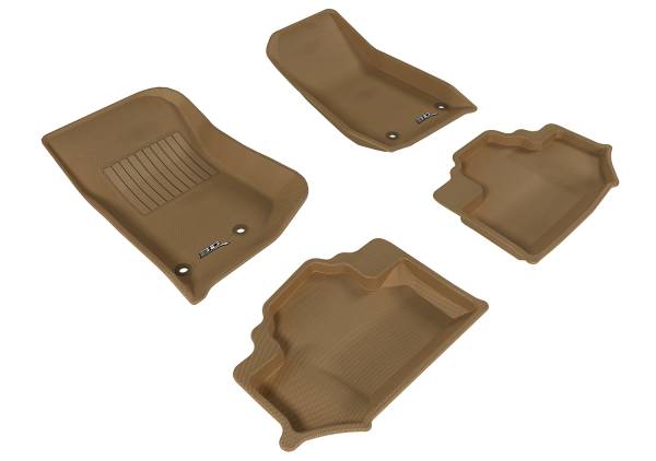 3D MAXpider - 3D MAXpider JEEP WRANGLER JK 2-DOOR 2014-2018 KAGU TAN R1 R2