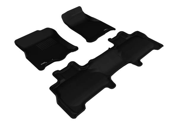 3D MAXpider - 3D MAXpider LINCOLN NAVIGATOR 2007-2010 KAGU BLACK R1 R2 BUCKET SEAT WITH CENTER CONSOLE