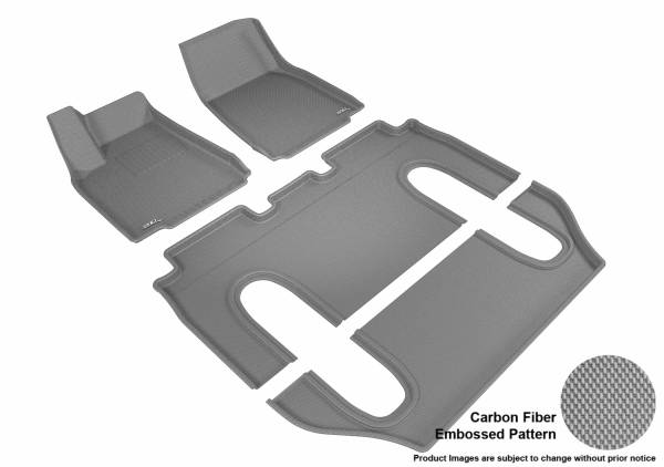 3D MAXpider - 3D MAXpider L1SC00301501 TESLA MODEL X 6-SEATS 2016-2020 KAGU GRAY R1 R2 R3