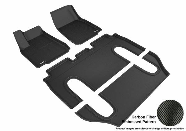 3D MAXpider - 3D MAXpider L1TL00101509 TESLA MODEL X 6-SEATS 2016-2020 KAGU BLACK R1 R2 R3