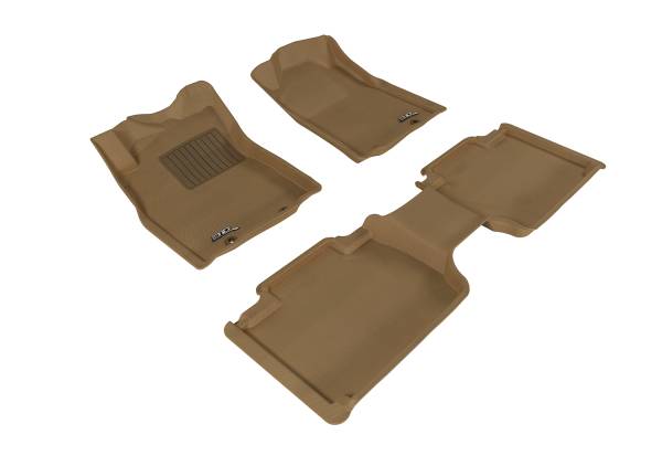 3D MAXpider - 3D MAXpider L1TY07802201 TOYOTA TACOMA ACCESS CAB 2012-2015 KAGU TAN R1 R2 W/STORAGE BOX