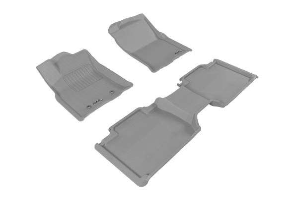 3D MAXpider - 3D MAXpider TOYOTA TACOMA ACCESS CAB 2016-2017 KAGU GRAY R1 R2 (R1 NO RETENTION IN PASSENGER'S SIDE, R2 WITH SEATS)