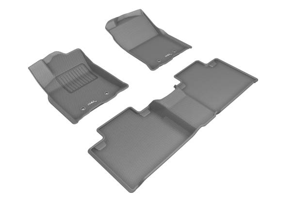 3D MAXpider - 3D MAXpider L1TY20911509 TOYOTA TACOMA ACCESS CAB 2018-2020 KAGU GRAY R1 R2 (R2 W/O SEAT)