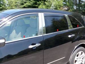 Acura MDX 2007-2013, 4-door, SUV (6 piece Stainless Steel Window Sill Trim Set ) WS27297 QAA