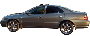 QAA - Acura TL 1999-2003, 4-door, Sedan (4 piece Stainless Steel Pillar Post Trim ) PP22295 QAA - Image 2