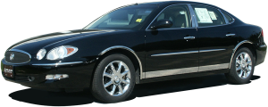 QAA - Buick LaCrosse 2005-2009, 4-door, Sedan (1 piece Stainless Steel Rear Deck Trim, Trunk Lid Accent 3.5" Width ) RD45520 QAA - Image 2