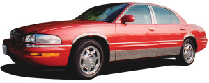 QAA - Buick Electra 1988-1990, 4-door, Sedan, Park Avenue (2 piece Stainless Steel Pillar Post Trim ) PP30580 QAA - Image 2