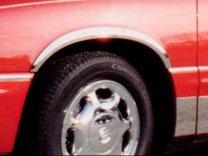 Chrome Trim - Wheel Well/Fender Trim - QAA - Buick Park Avenue 1997-2005, 4-door, Sedan (6 piece Molded Stainless Steel Wheel Well Fender Trim Molding Clip on or screw in installation, Lock Tab and screws, hardware included.) WZ37580 QAA