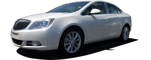 QAA - Buick Verano 2012-2017, 4-door, Sedan (8 piece Stainless Steel Pillar Post Trim Includes front front Pillar, behind the mirror, two pieces cover that front pillar section at the mirror, but is counted as one in the kit's piece count ) PP52542 QAA - Image 2