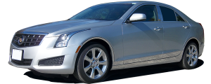 QAA - Cadillac ATS 2013-2018, 4-door, Sedan (4 piece Stainless Steel Body Side Molding Accent Trim 1" wide ) AT53235 QAA - Image 2