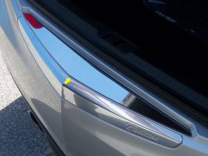 QAA - Cadillac ATS 2013-2018, 4-door, Sedan (1 piece Stainless Steel Rear Bumper Trim Accent ) RB53235 QAA - Image 1