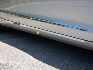 Cadillac ATS 2013-2018, 4-door, Sedan (2 piece Stainless Steel Rocker Panel Trim, On the rocker 1.25" Width Installs below the door.) TH53238 QAA