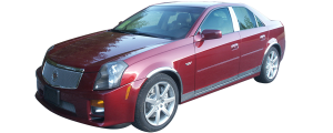QAA - Cadillac CTS 2003-2004, 4-door, Sedan (1 piece Stainless Steel License Plate Bezel ) LP43250 QAA - Image 2