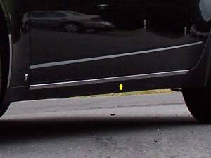 Cadillac CTS Sport Wagon 2010-2014, 4-door, Sport Wagon (2 piece Stainless Steel Rocker Panel Trim, On the rocker 1" Width Installs below the door.) TH48250 QAA
