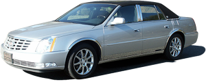 QAA - Cadillac DTS 2006-2011, 4-door, Sedan (12 piece Stainless Steel Rocker Panel Trim, Lower Kit 4.5" Width, Full Length, Includes coverage from the wheel well to the bumper on the front and rear Spans from the bottom of the door UP to the specified width.) T - Image 2