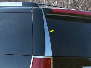 QAA - Cadillac Escalade 2007-2014, 4-door, SUV (2 piece Stainless Steel Rear Window Trim ) RW47255 QAA - Image 1