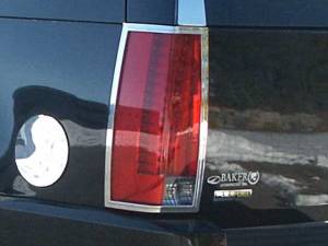 QAA - Cadillac Escalade 2007-2014, 4-door, SUV (2 piece Chrome Plated ABS plastic Tail Light Bezels ) TL47255 QAA - Image 1