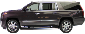 QAA - Cadillac Escalade 2015-2020, 4-door, ESV (10 piece Stainless Steel Pillar Post Trim Includes the vertical strip for the rear most pillar section ) PP55199 QAA - Image 2
