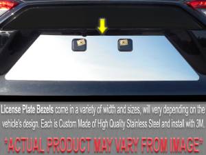 Chrome Trim - License Plate Accents - QAA - Cadillac XLR 2004-2009, 2-door, Convertible (1 piece Stainless Steel License Plate Bezel ) LP44230 QAA
