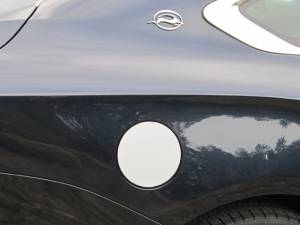 Chrome Trim - Fuel Door/Trim - QAA - Chevrolet Impala 2014-2020, 4-door, Sedan, Does NOT fit the Limited (1 piece Stainless Steel Gas Door Cover Trim Warning: This is NOT a replacement cap. You MUST have existing gas door to install this piece ) GC54135 QAA