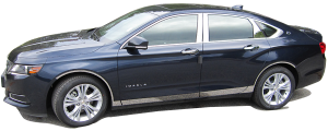 QAA - Chevrolet Impala 2014-2020, 4-door, Sedan, Does NOT fit the Limited (6 piece Stainless Steel Pillar Post Trim ) PP54136 QAA - Image 2