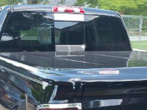 QAA - Chevrolet Silverado 2014-2018, 2-door, 4-door, Pickup Truck, w/ sliding rear window (2 piece Stainless Steel Sliding Rear Window Trim Accents ) RW54181 QAA - Image 1