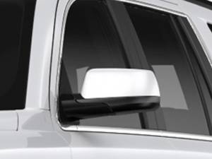 GMC Yukon 2015-2020, 4-door, SUV (2 piece Chrome Plated ABS plastic Mirror Cover Set Snap on replacement set ) MC55195 QAA