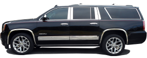 QAA - GMC Yukon 2015-2020, 4-door, SUV (2 piece Chrome Plated ABS plastic Mirror Cover Set Snap on replacement set ) MC55195 QAA - Image 3
