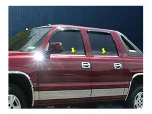 QAA - Chevrolet Suburban 2000-2006, 4-door, SUV (4 piece Stainless Steel Window Sill Trim Set ) WS40198 QAA - Image 1