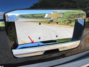 Chrome Trim - Tailgate Handle Cover - QAA - Cadillac Escalade 2015-2020, 4-door, SUV (1 piece Chrome Plated ABS plastic Tailgate Handle Cover Lower Liftgate ) DH55196 QAA