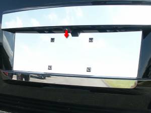 Chrome Trim - License Plate Accents - QAA - Chevrolet Tahoe 2007-2014, 4-door, SUV (1 piece Stainless Steel License Plate Bezel ) LP47195 QAA