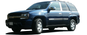 QAA - Chevrolet Trailblazer 2002-2005, 4-door, SUV (4 piece Stainless Steel Insert Kit Insert, Side molding overlay, Includes Logo Cut Out Side Molding.) TH42165 QAA - Image 2