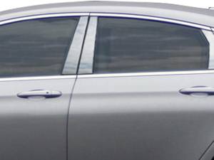 QAA - Chrysler 200 2015-2017, 4-door, Sedan (4 piece Stainless Steel Pillar Post Trim ) PP55780 QAA - Image 1