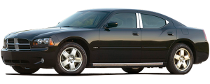 QAA - Dodge Charger 2006-2010, 4-door, Sedan (6 piece Stainless Steel Pillar Post Trim ) PP46911 QAA - Image 2
